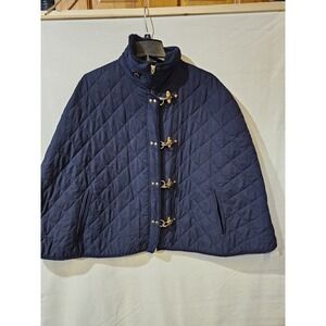 Lauren Ralph Lauren Women's Large Arctic Knights Aviator Navy w/Gold Wrap NEW